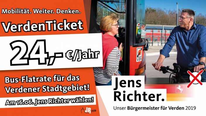 Verbesserung des ÖPNV und Einführung eines „Verden Tickets“