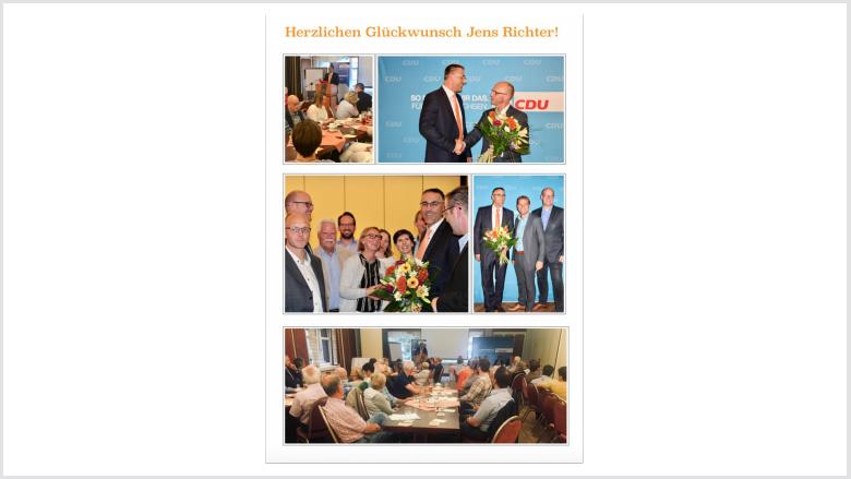 Ein erfolgreicher Abend für den Kandidaten zur Bürgermeisterwahl Ein erfolgreicher Abend für den Kandidaten zur Bürgermeisterwahl